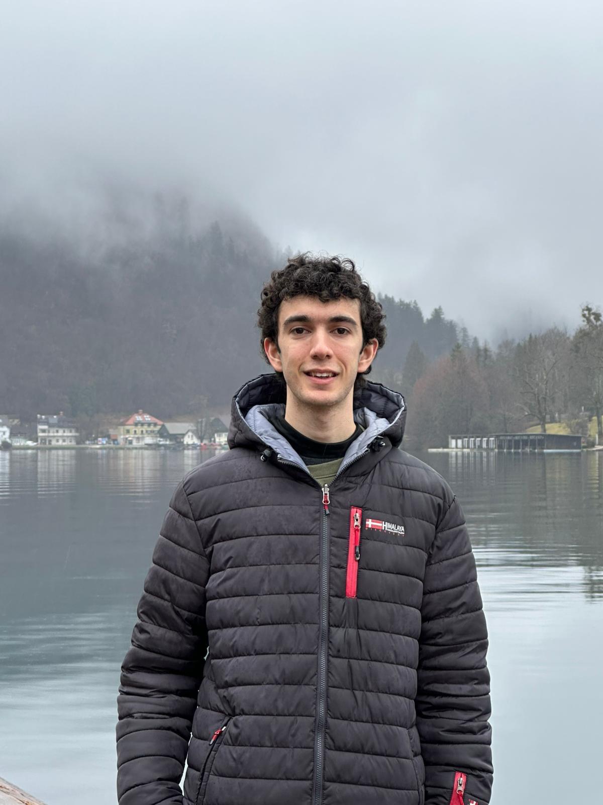 Portrait of Roger by a lake
